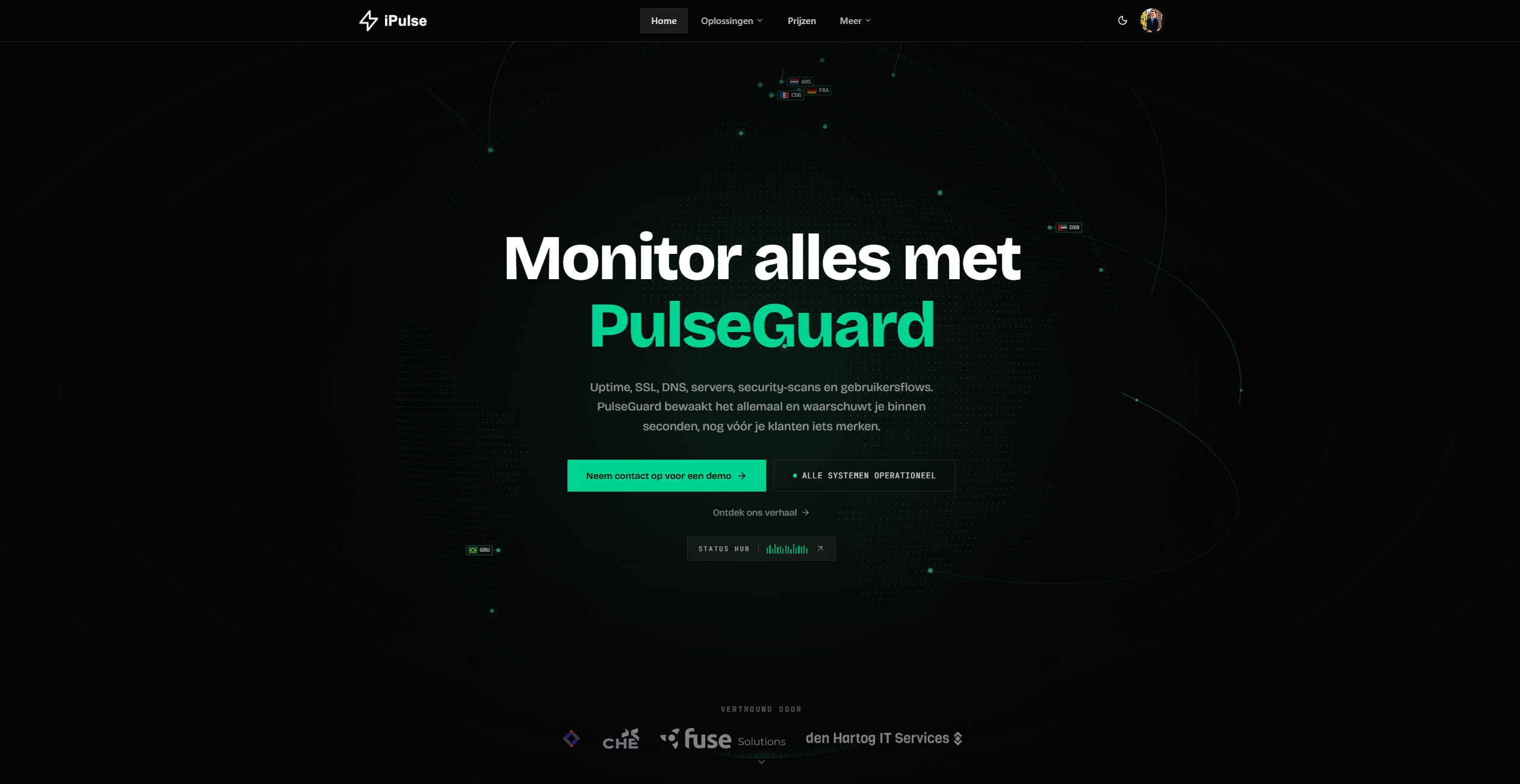 Nieuw website-design: strak, vierkant en verbonden met de wereld